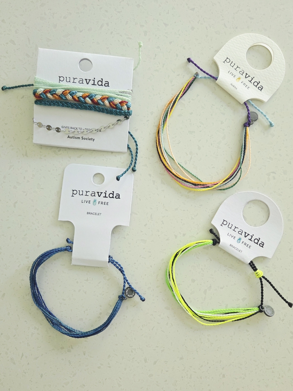 Pura Vida Bracelet and Anklet Bundle